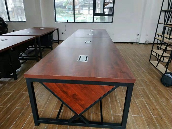 钢木组合办公桌